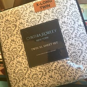 Cynthia Rowley NY Twin sheet set XL